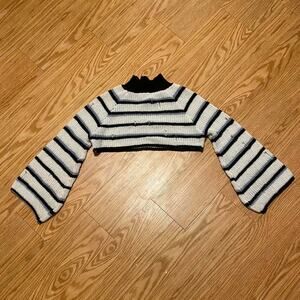 Striped knit sweater top